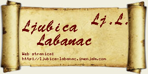 Ljubica Labanac vizit kartica
